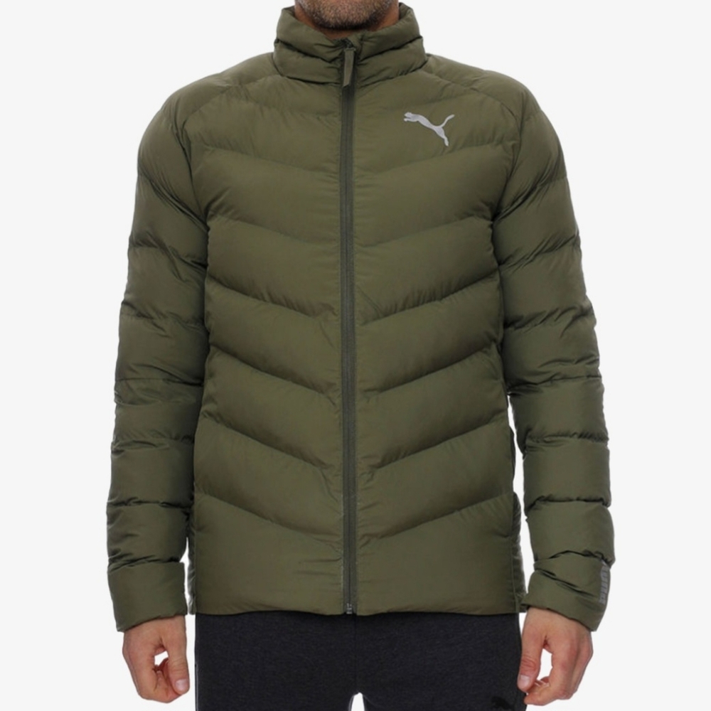 Puma Olive Green Puffer Jacket